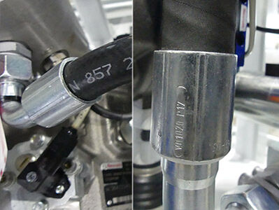 Kennzeichnung einer Hydraulikschlauchleitung Kennzeichnung Hydraulikschlauch und Hydraulikschlauchleitung