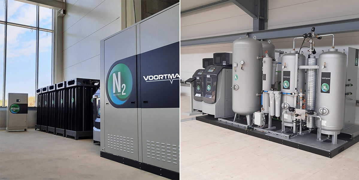 Anlage zur Stickstofferzeugung aus Druckluft - konzipiert von VOORTMANN