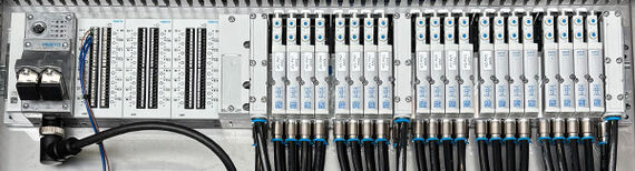 Festo Ventilinsel für Pneumatische Steuerung für Kläranlagen von VOORTMANN