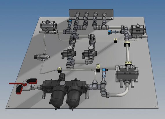 3D-Modell steuerungstechnische Lösungen