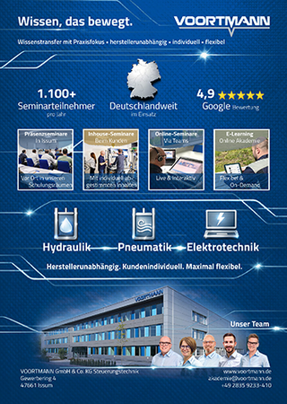 Akademie für Pneumatik, Hydraulik, SPS von VOORTMANN