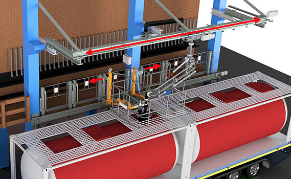 Verladeanlagen für Mehrkammer Tankwagen