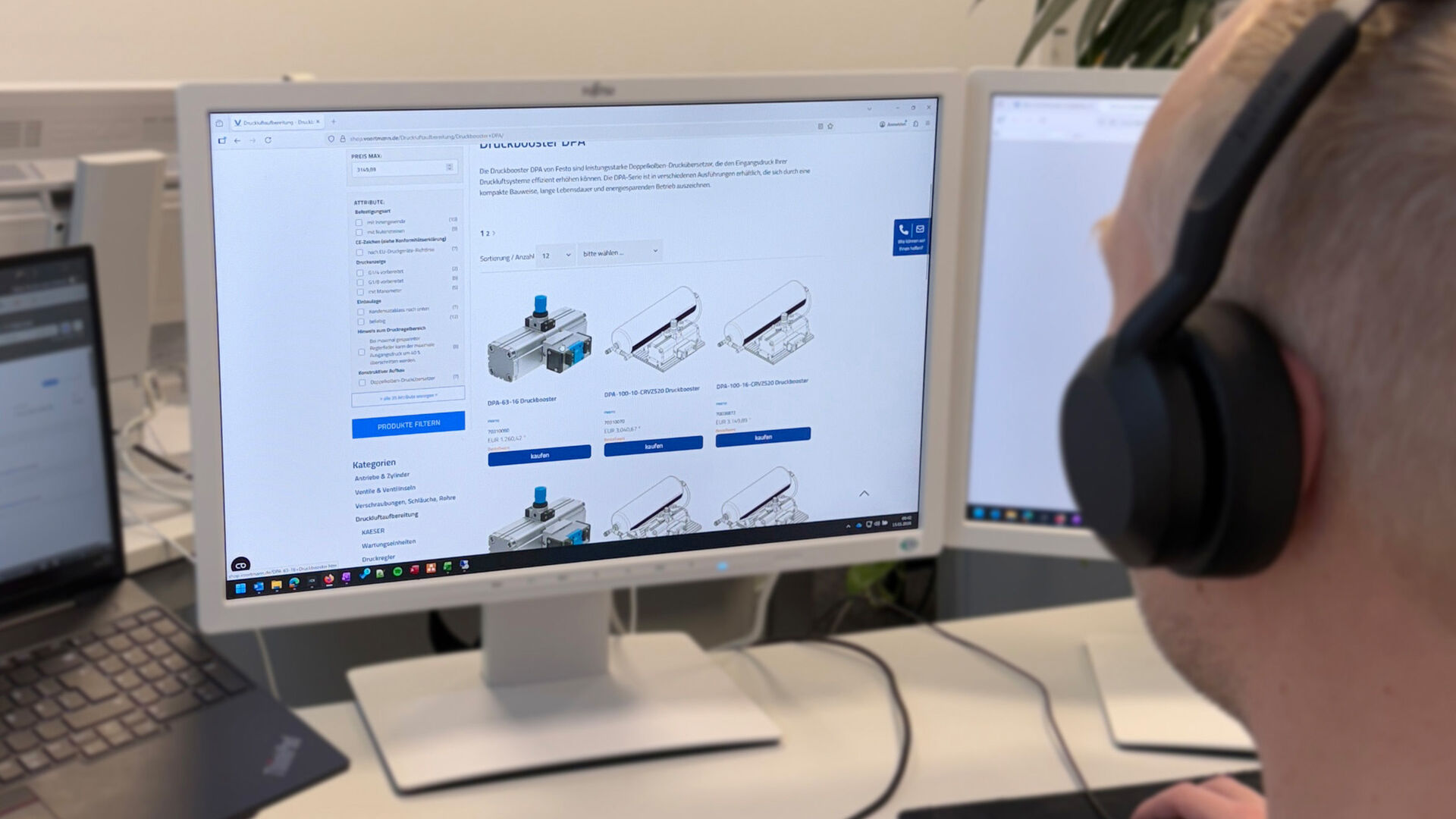Onlineshop von VOORTMANN für Hydraulik, Pneumatik und Drucklufttechnik