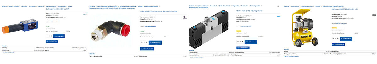 Artikelansichten im VOORTMANN-Webshop