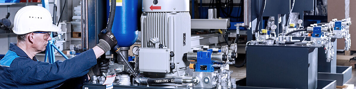 Energieoptimierung, Energieeffizienz Hydraulik Aggregat