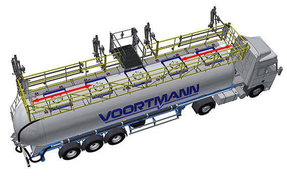 Absturzsicherung zur Befüllung von Tankwagen