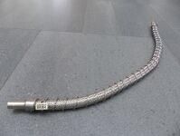 neue Hydraulikschlauchleitung 3 Edelstahlwellschlauch mit Scheuerschutzwendel
