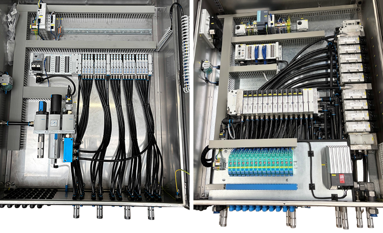 Schaltschränke mit Steuerungstechnik für Kläranlagen