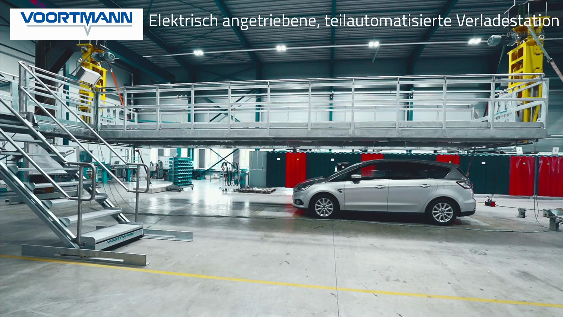 Elektrisch angetriebene, teilautomatisierte Verladestation