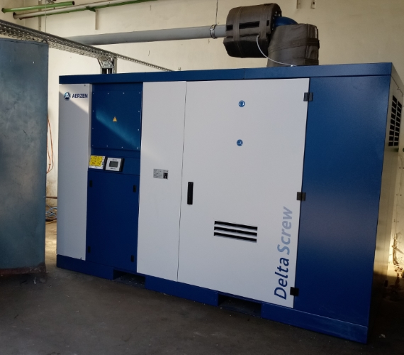 Druckluft Oelsperre Aerzen Schraubenkompressor Aerzen Schraubenkompressor für eine Druckluft Oelsperre