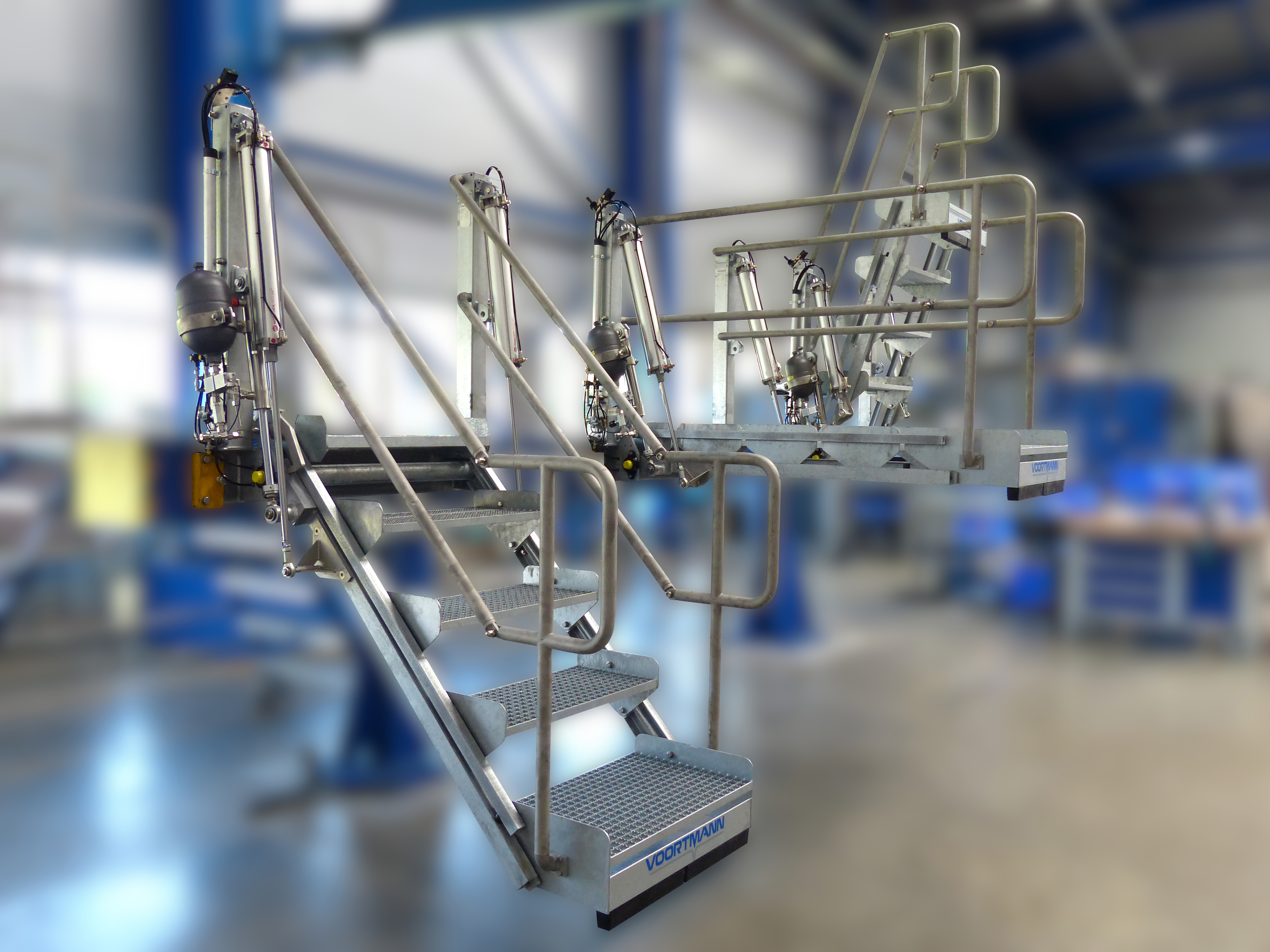 Sicherheitsklapptreppe für Chemie Industrie, Lebensmittel Industrie